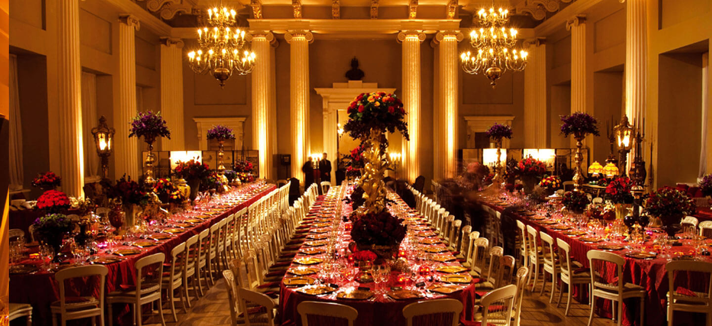 Banqueting House Banquet Tables A Royal Palace Wedding Venue In London Via The Gay Wedding Guide
