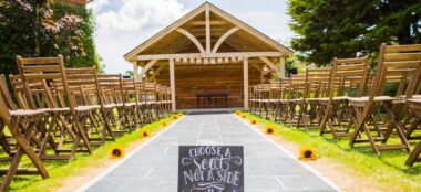 Outdoor Gazebo Choose A Seat Not A Side Balmer Lawn Gay Wedding Venue Brockenhurst Via The Gay Wedding Guide 380X174