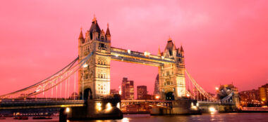 Sunset At Tower Bridge Weddding Venue London Gay Wedding Guide Unique Venue 1 380X174