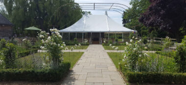 Approach To Gazebo At Houchins Barn Wedding Venue Essex Gay Wedding Guide 1 380X174
