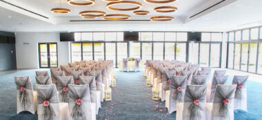 Owners Club Ceremony Layout At Newbury Racecourse Unique Wedding Venue Gay Wedding Guide 380X174
