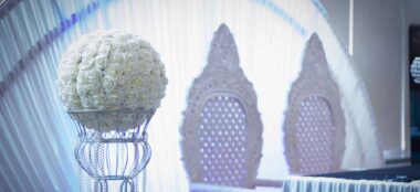 Flower Ball At Diy Wedding Leicester Holiday Inn Leicester Gay Wedding Guide 1 380X174