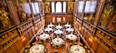 Formal Round Table Wedding Breakfast Layout At Skinners Hall Wedding Venue Central London Gay Wedding Guide 1 1 380X174