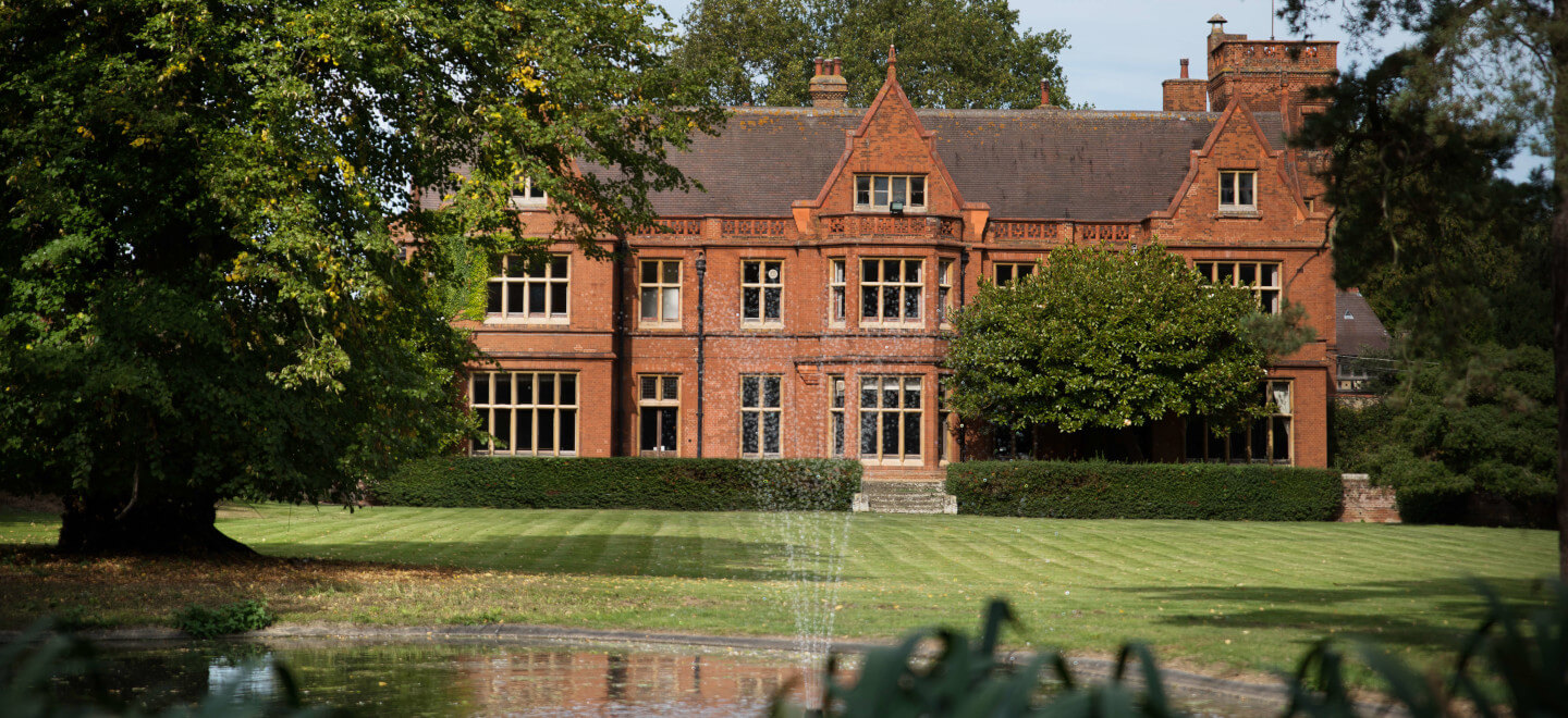 Exterior lake at Holmewood House Country House Wedding Venue Cambridgeshire Gay Wedding Guide 1
