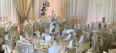 Wedding Breakfast Layout At Doubletree Sheffield Wedding Venue Yorkshire Gay Wedding Guide 1 380X174