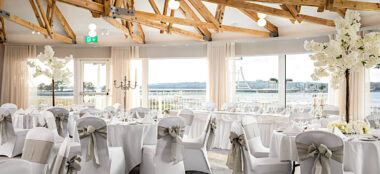 Reception Layout At Langstone Quays Resort Beach Wedding Venue Hampshire Gay Wedding Guide 1 380X174