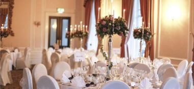 Wedding Breakfast Layout At Palace Buxton Country House Wedding Venue Derbyshire Gay Wedding Guide 1 380X174