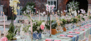 Table Layout At Unique Wedding Venue London Fulham Palace Wedding Gay Wedding Guide 1 380X174