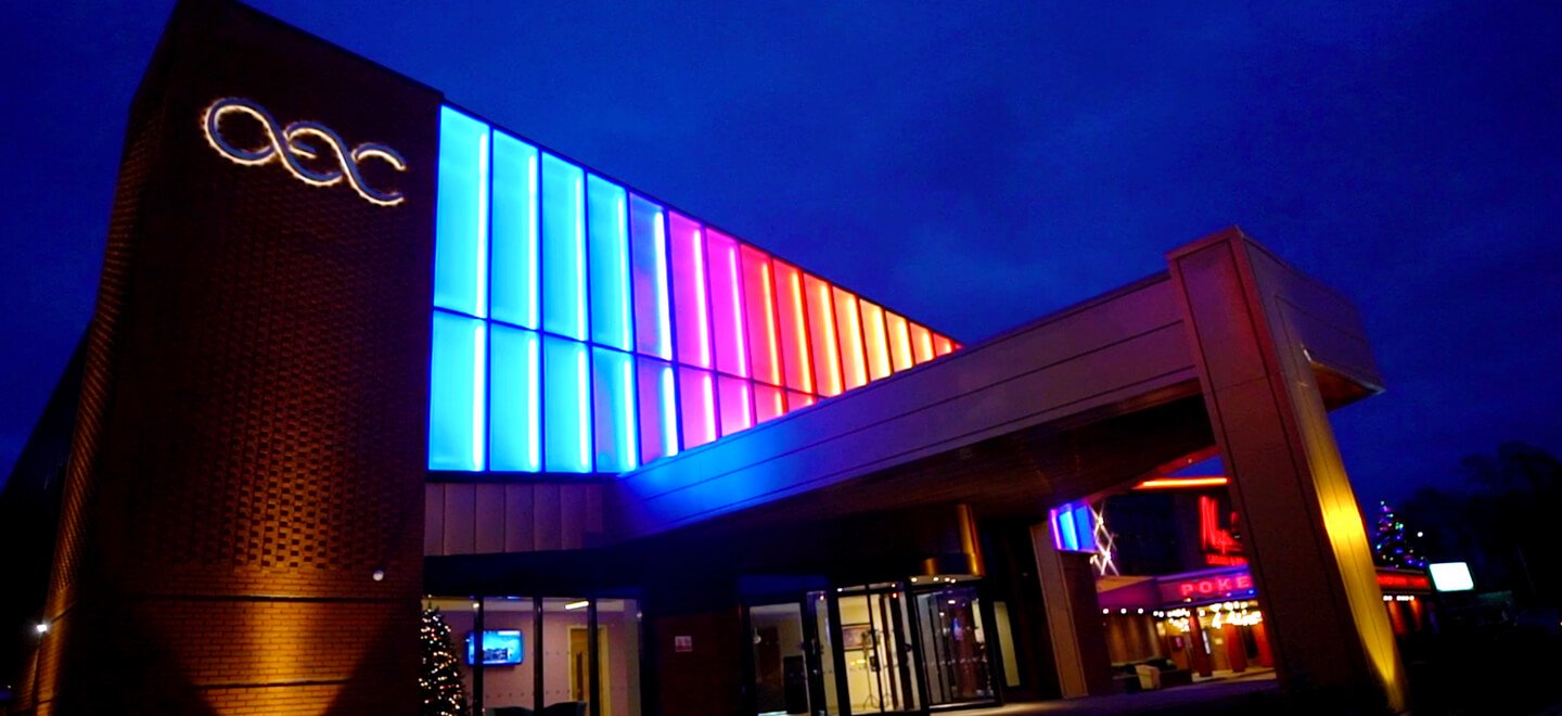 Main Entrance At Wedding Night At Oec In Sheffield Via Gay Wedding Guide 1