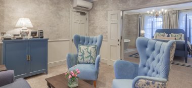 1 Georgian Suite Sitting Room At Richmond Hill Wedding Venue Surrey Gay Wedding Guide 9 380X174