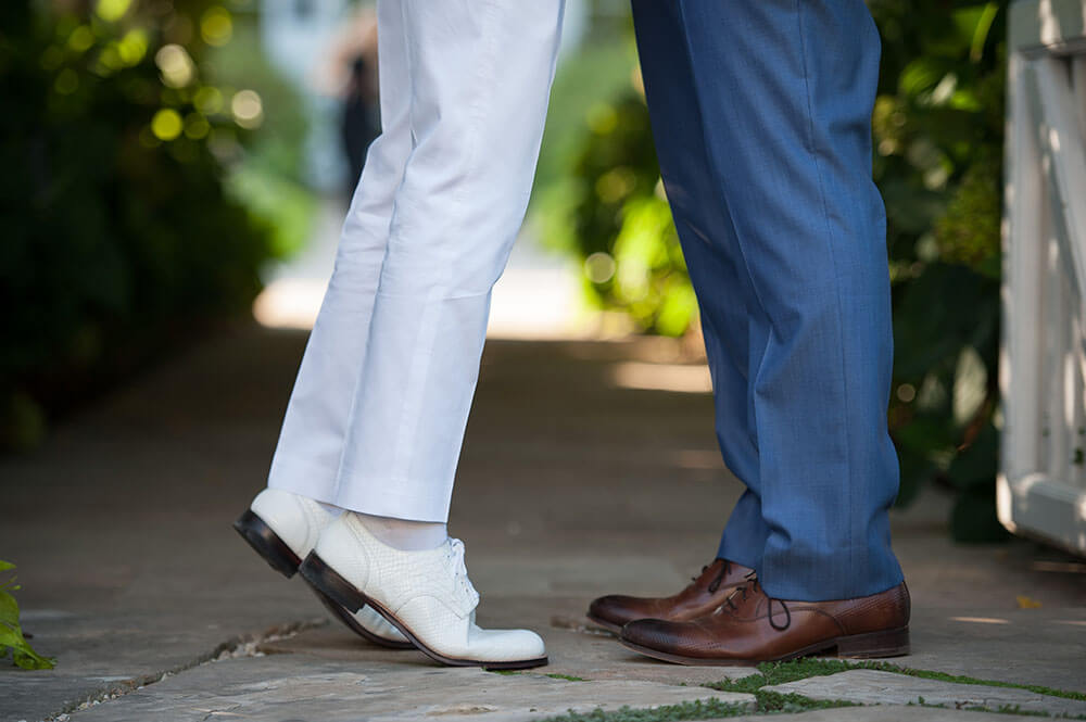 10 tiptoes at Alex and Havens gay wedding Long Island Gay Wedding Guide image by Caroline Rochetta 1 5