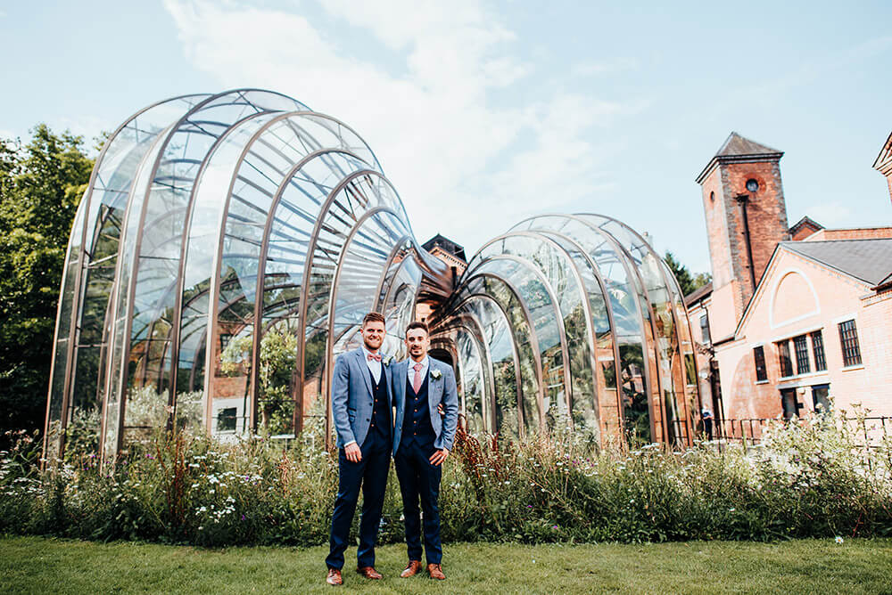 1000 Lee and Simon Gay wedding at Bombay Sapphire Distillery Gay Wedding Guide image by This and That Photography 1 1 5