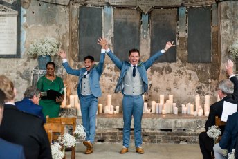 11 Dave And Matts Gay Wedding At Number 90 Hackney Wick Wedding Photography Same Sex Gay Lgbt 3 5 344X230