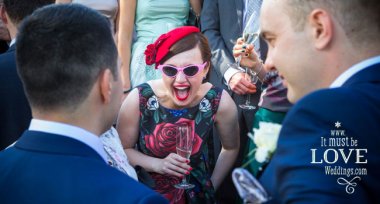 12 Female Guest Laughing With Neil And Rumen Image By It Must Be Love Weddings Photographer Hampshire Via Real Gay Wedding On The Gay Wedding Guide 3 5 380X204