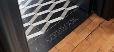 13 Glazebrook House Name On Tiles At Unique Country House Wedding Venue In Devon Gay Wedding Guide 9 380X174