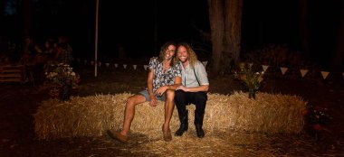 13 Two Grooms On Hay Bales Image By Next Chapter Photography London Wedding Photographer Sydney Via Gay Wedding Guide 6 380X174