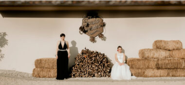 1440 1Agnese And Gaia By Hay Bales At Their Lesbian Wedding Photography Frank Cattuci Photo Via Gay Wedding Guide 1 380X174