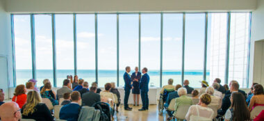 1440 Guy And Andrew Say Their Vows In The Turner Contemporary Wedding Venue Margate Beach Photo By Webb Weddings 4 380X174