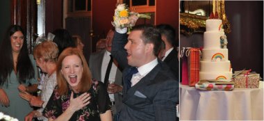 1440 John And Gareth Humanist Ceremonies Gay Lesbian Wedding Celebrant Cake Via Gay Wedding Guide 6 380X174