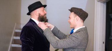 1440 R And C Humanist Ceremonies Gay Lesbian Wedding Celebrant Cake Via Gay Wedding Guide 6 380X174