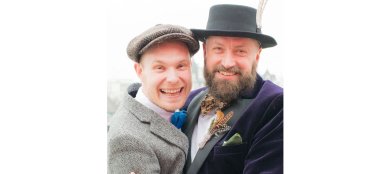1440 R And C Smile Humanist Ceremonies Gay Lesbian Wedding Celebrant Cake Via Gay Wedding Guide 1 6 380X174