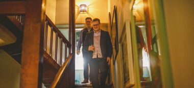 1440 Ant And Marc Arrive At Ceremony At Their Gay Wedding Image Copyright Howell Jones Photography Via Gay Wedding Guide 1 380X174