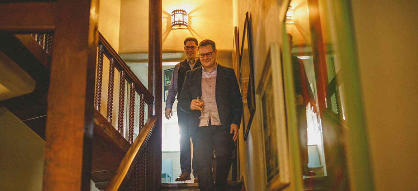 1440 ant and marc arrive at ceremony at their gay wedding image copyright howell jones photography via gay wedding guide 1
