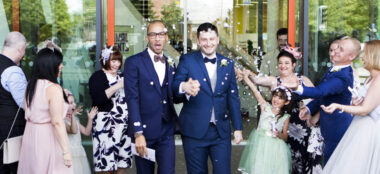 1440 Confetti Throw At Real Gay Wedding Of Martin And Grey Copyright Jennifer Langridge 3 380X174