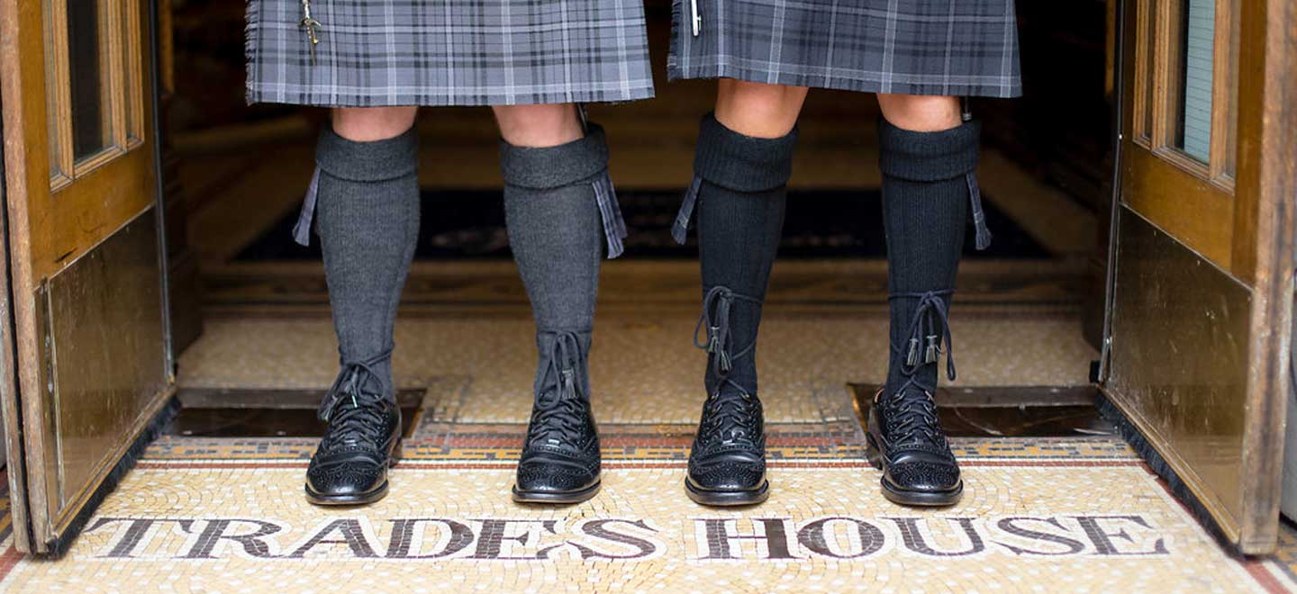 1440 Feet In Doorway At Scottish Theme Wedding Style By Love Cat D At Trades Hall Via Gay Wedding Guide 6