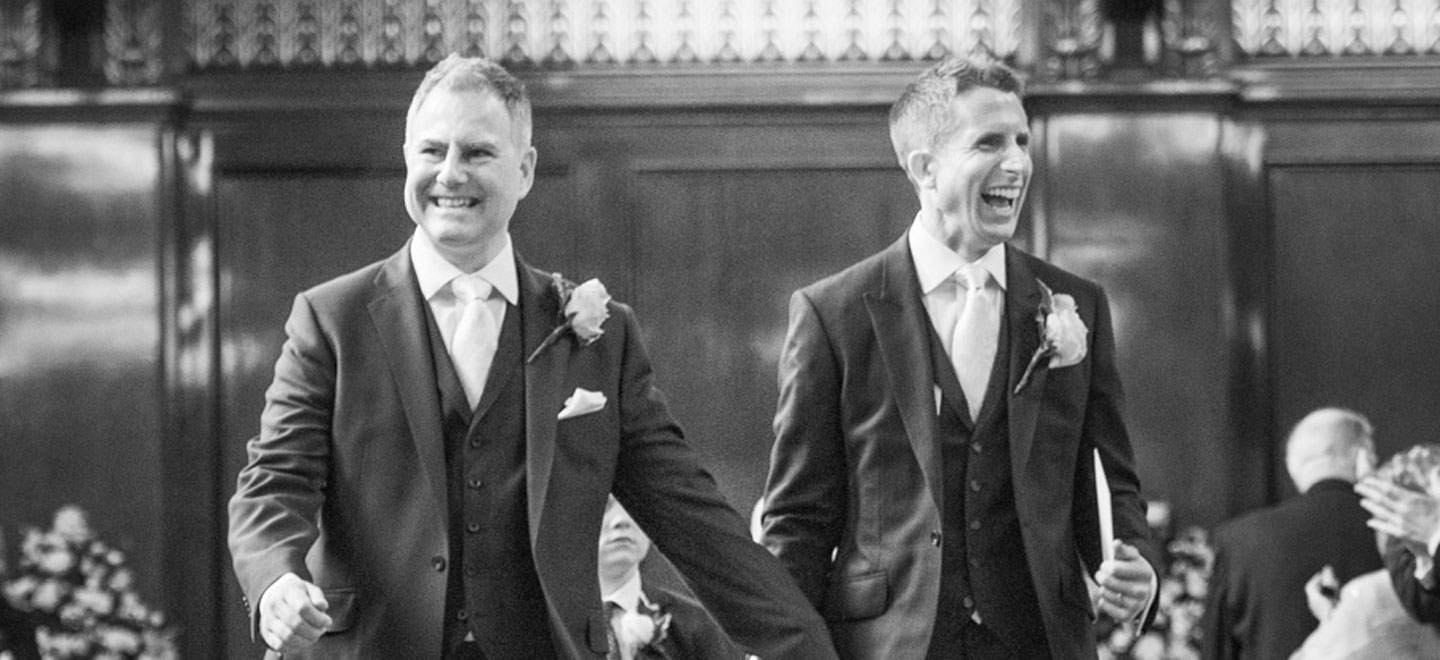 1440 real gay weddings of Gareth and Paul at Merchant Taylors Hall London image by Emir Hasham via the Gay Wedding Guide 3