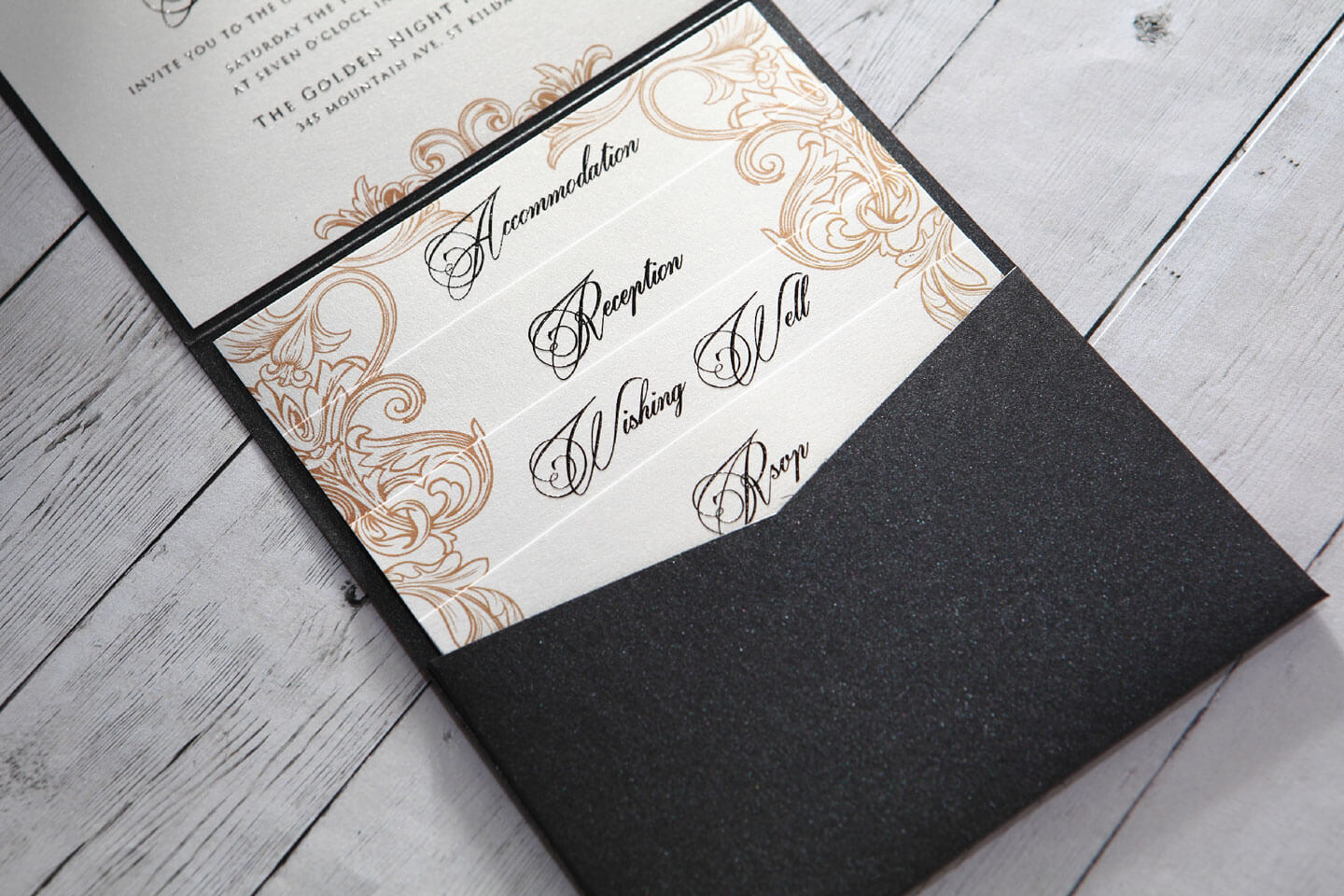 1920s wedding stationery by adorn invitations for Chris and Bens gay wedding gatsby themed gay wedding guide 3 5