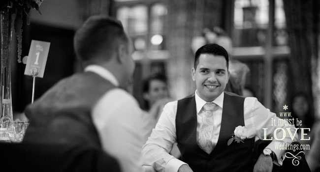 20 Grooms chat at Neil and Rumens wedding image by It Must Be Love Weddings Photographer Hampshire via Real Gay Wedding on the Gay Wedding Guide 3 5