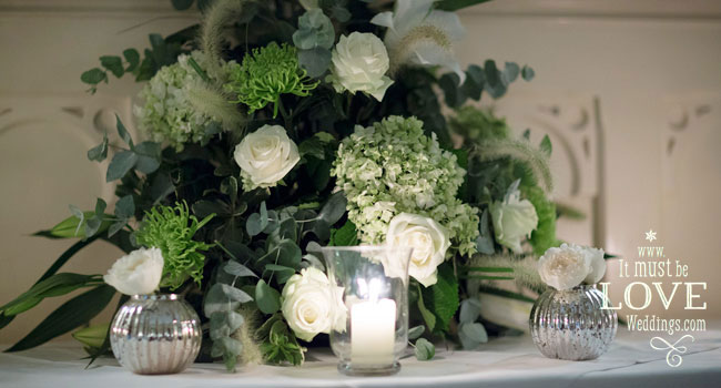 22 Green and white flowers at Neil and Rumens wedding image by It Must Be Love Weddings Photographer Hampshire via Real Gay Wedding on the Gay Wedding Guide 3 5
