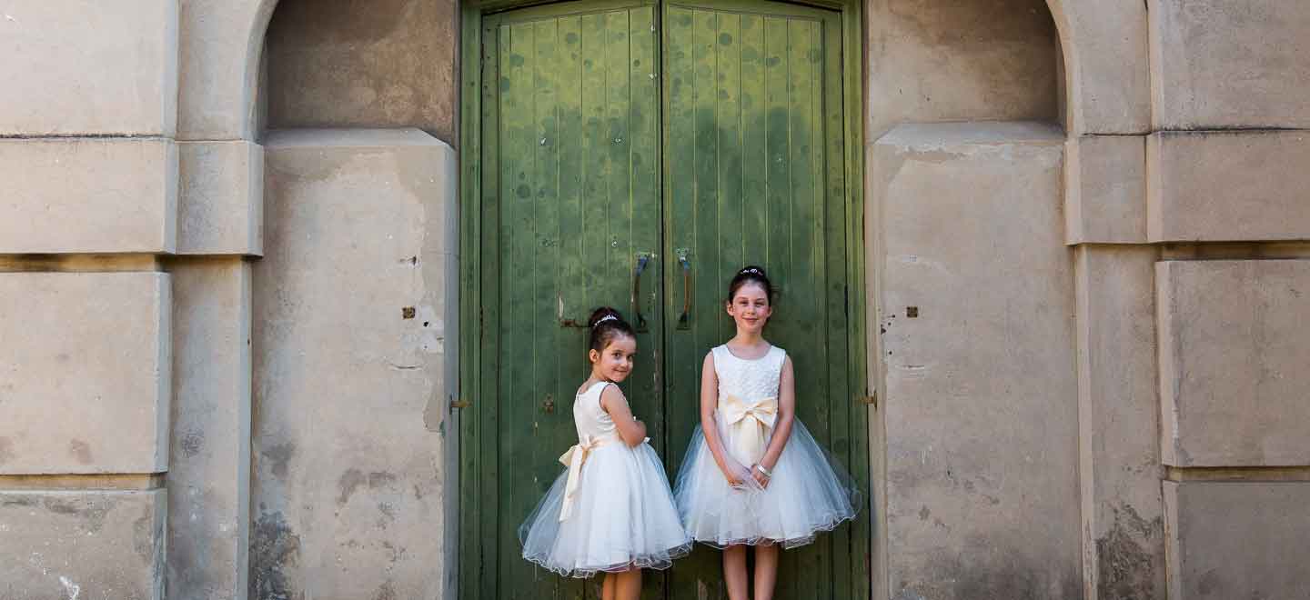 4 Bridesmaids stand infront of door image by Next Chapter Photography London wedding photographer Sydney via Gay Wedding Guide 6