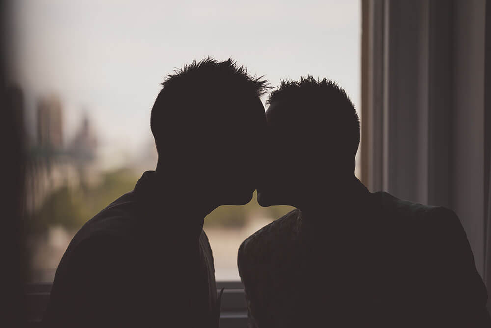 4 kiss at Jai and Milan Gay Wedding Banqueting House Palace Gay Wedding Guide 1 5
