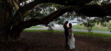 5 Lesbian Wedding Brides Under Tree Image By Next Chapter Photography London Wedding Photographer Sydney Via Gay Wedding Guide 6 380X174