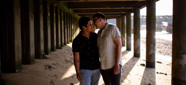 8 Gay Engagement Shoot Two Men Under Bridge Image By Next Chapter Photography London Wedding Photographer Sydney Via Gay Wedding Guide 6 380X174