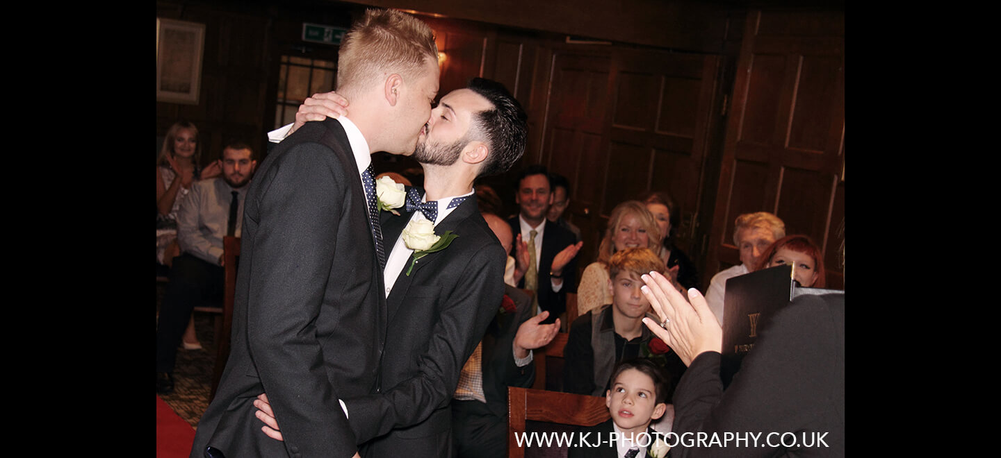8 Jake and Ryan gay wedding at Stanneylands Hotel Cheshire copyright KJ Photography 3 5