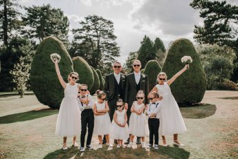 Aaron And Keith With Children Black And White Gay Wedding Hampshire At The Elvetham Photographer Dm Photography 1 5 344X230