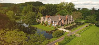 Aerial View 2 Of Brinsop Court Wedding Venue Hereford Gay Wedding Guide 9 380X174