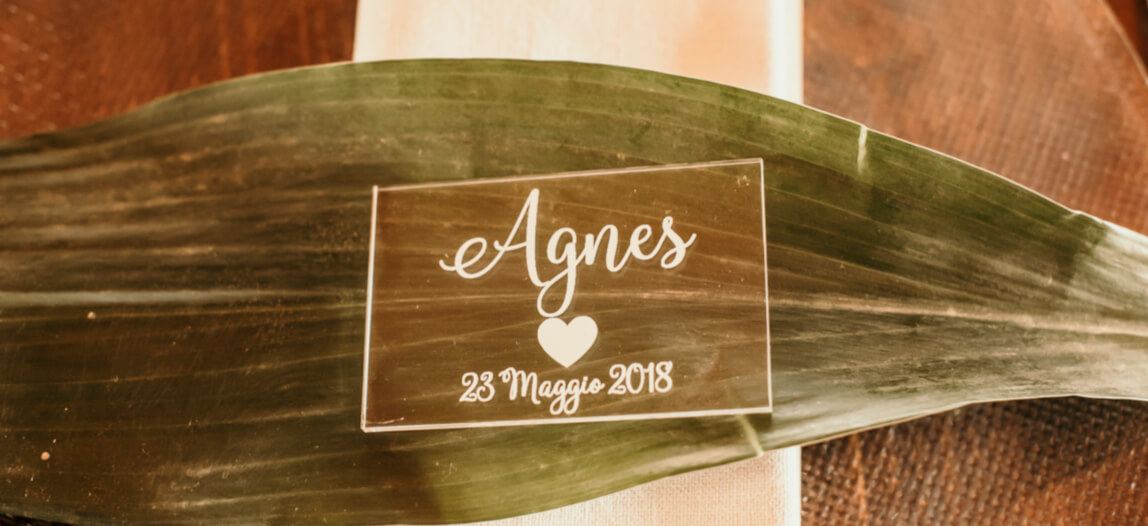 Agnese and Gaia place setting on banana leaf at their lesbian wedding photography Frank Cattuci Photo via Gay Wedding Guide 1 5