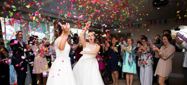 Ale And Eva Real Lesbian Wedding First Dance Image Copyright Paola De Paola Photography Via The Gay Wedding Guide 4 5 380X174