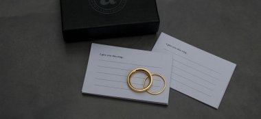 Alice Made This Gold Wedding Ring  Same Sex Couples Via The Gay Wedding Guide 6 380X174