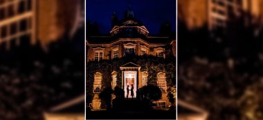 Andy And Gordon Gay Grooms Silhouette At Hampton Court House Country House Wedding Venue Surrey Gay Wedding Guide 9 380X174