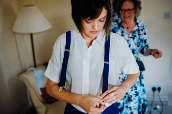 Anna Steph Getting Ready Lesbian Wedding Ideas Image By Marianne Chua Ltd Via The Gay Wedding Guide 2 5 348X230