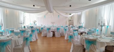 Aquamarine Wedding Theme At Haughton Hall Shropshire Wedding Venue Gay Wedding Guide 9 380X174