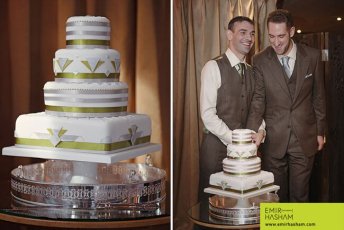 Art Deco Wedding Cake At Darren And Georgios Same Sex Marriage London Boat Wedding. Photographs Copyright Emir Hasham 3 5 344X230