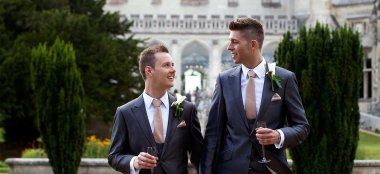 Ashridge House Grooms Berkhamsted Gay Wedding Venue Hertfordshire Castle Via The Gay Wedding Guide 9 380X174