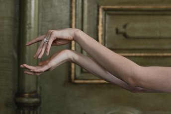 Ballerina Elegantly Shapes Hands At Swan Lake Wedding Shoot Styled Via Gay Wedding Guide 8 344X230