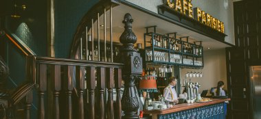Bar At Cafe Parisen Luxury Wedding Venue Belfast Gay Wedding Guide 9 380X174
